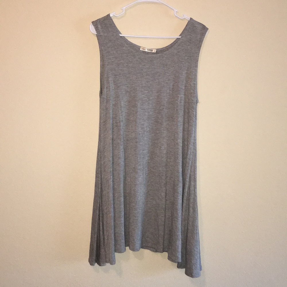 Gray tank dress